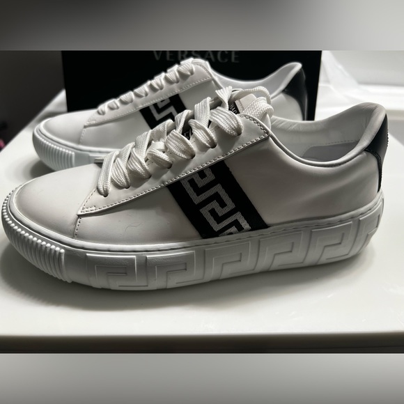 Versace sneakers Vitello + Nastro Greca - Picture 4 of 11